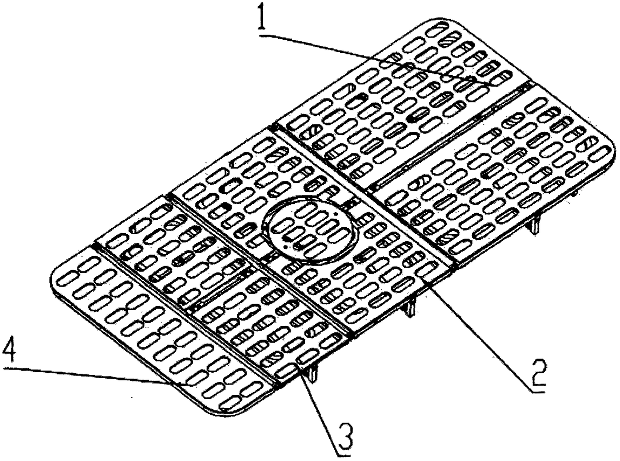 Multifunctional electric nursing bed