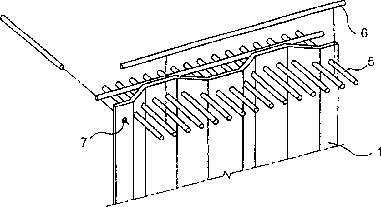 Pre-stressed concrete mixed beam structure with corrugated steel web