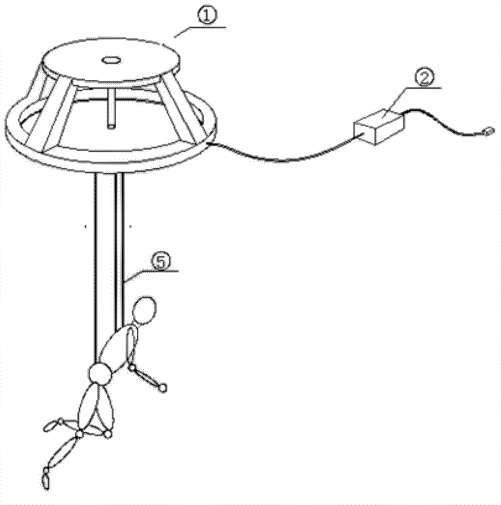 Method for realizing virtual reality all-directional action based on action capturing system