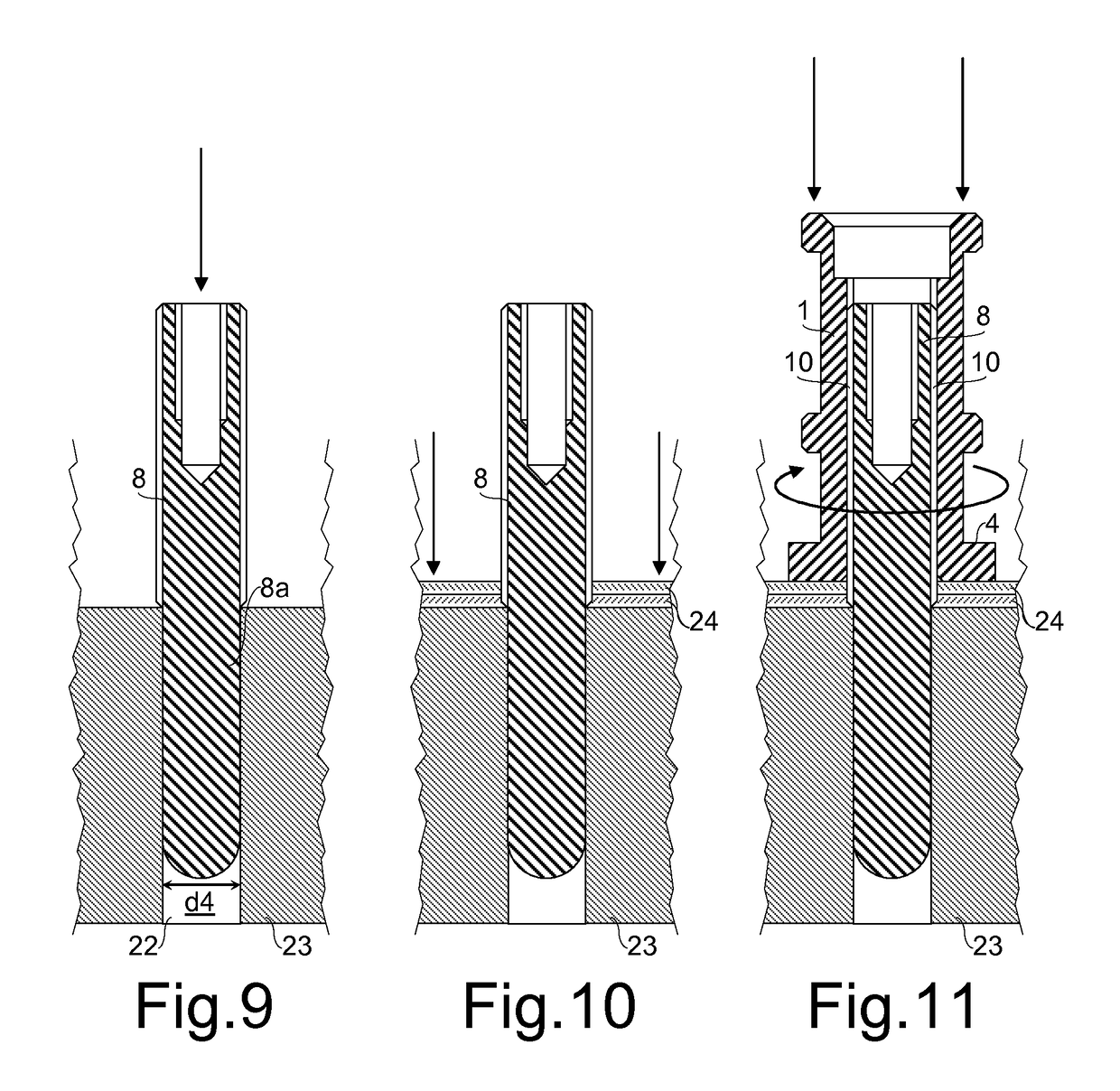 Process, mold, devices and kit for manufacturing products made of composite materials, as well as products manufactured with this process and/or with these means