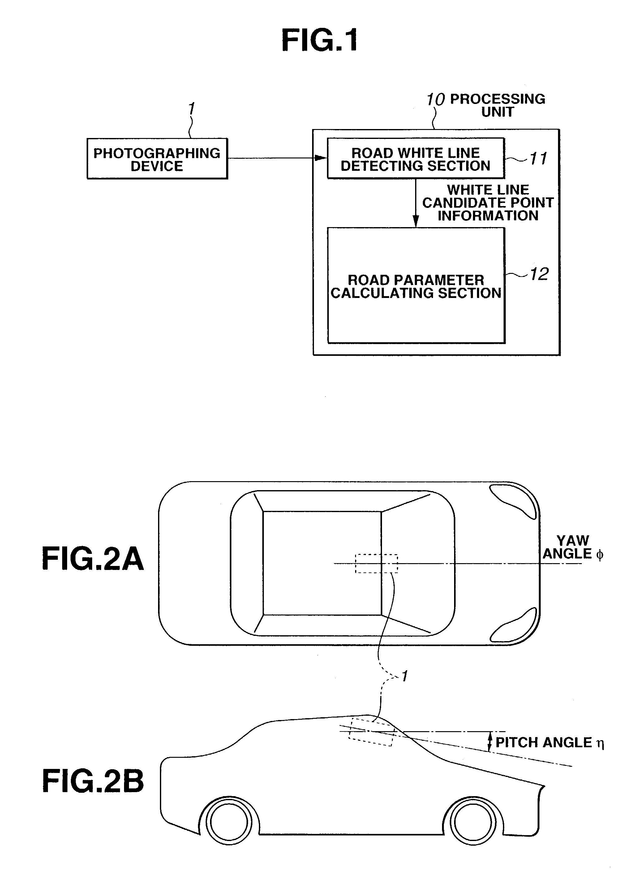 Road white line recognition apparatus and method