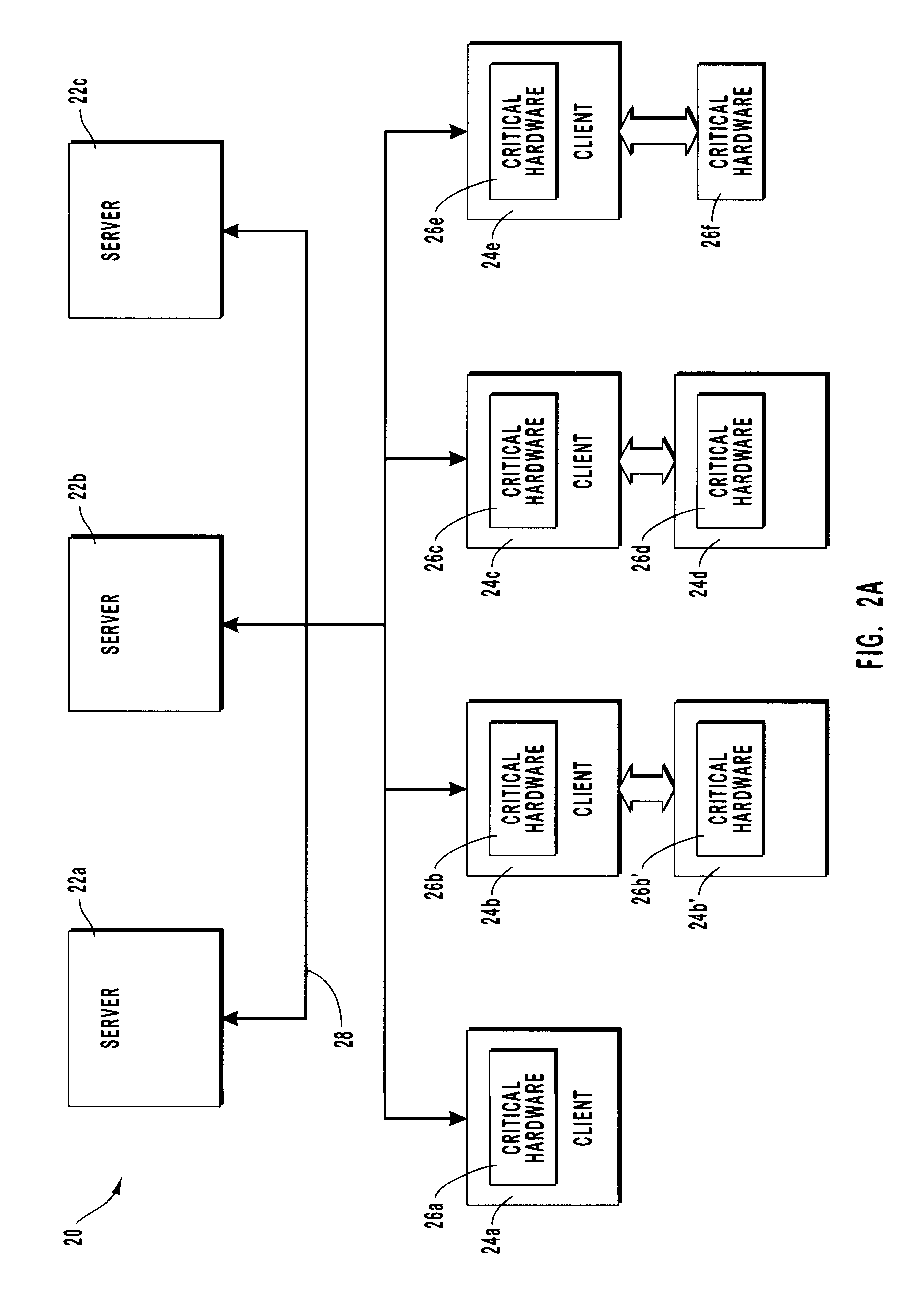 Correcting for changed client machine hardware when using a server-based operating system