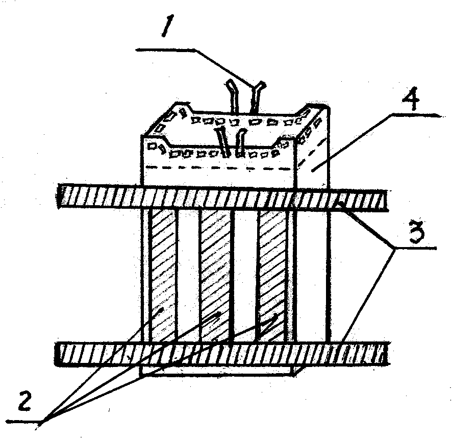 Sand bag brick capable of realizing mutual adhesion and connection