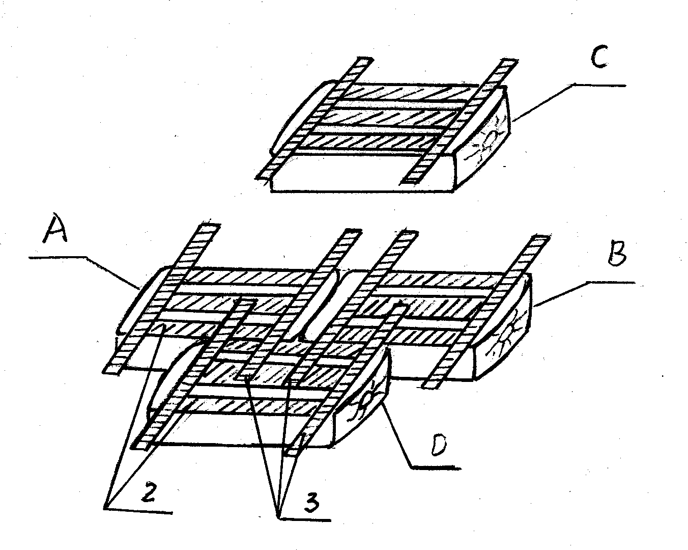 Sand bag brick capable of realizing mutual adhesion and connection