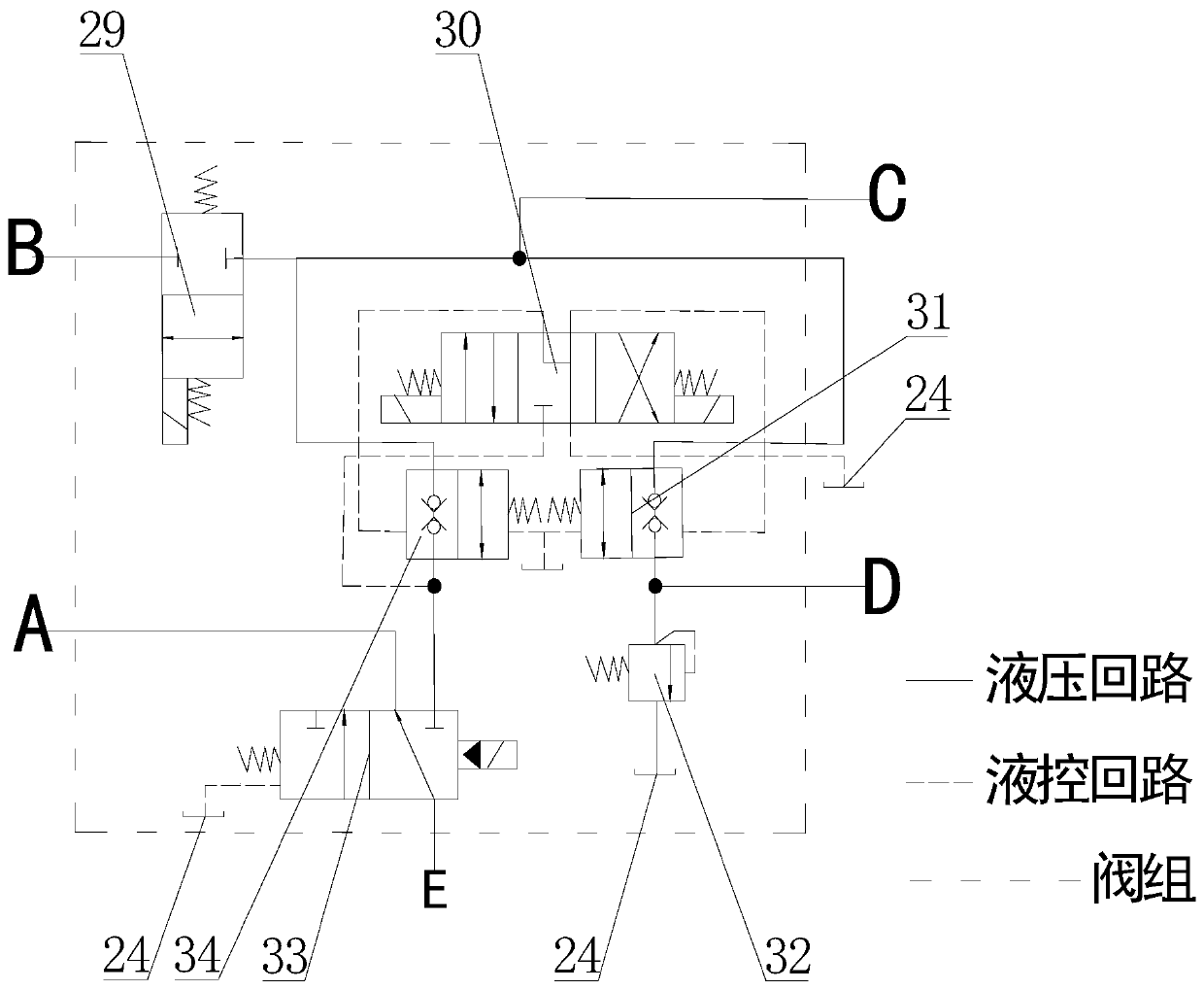 Hybrid power loader energy recovery and recycling system and control strategy thereof