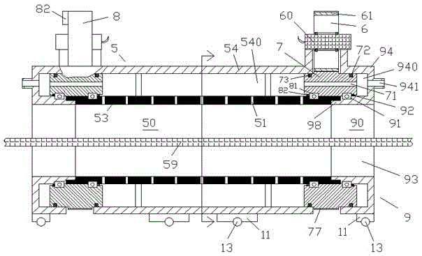 Speed-adjustable tea leaf drying device with movement wheels