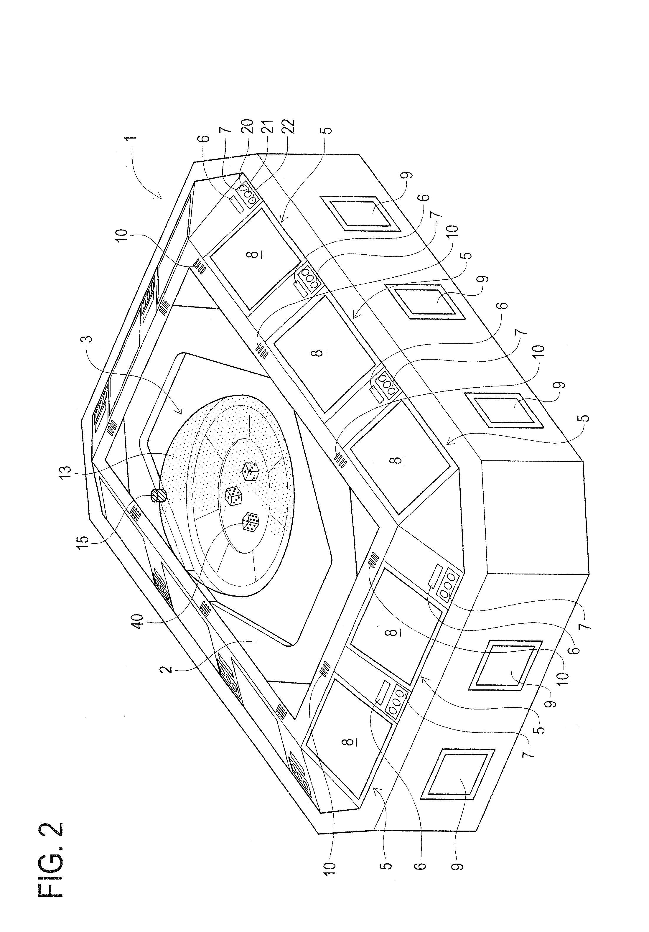 Dice gaming machine