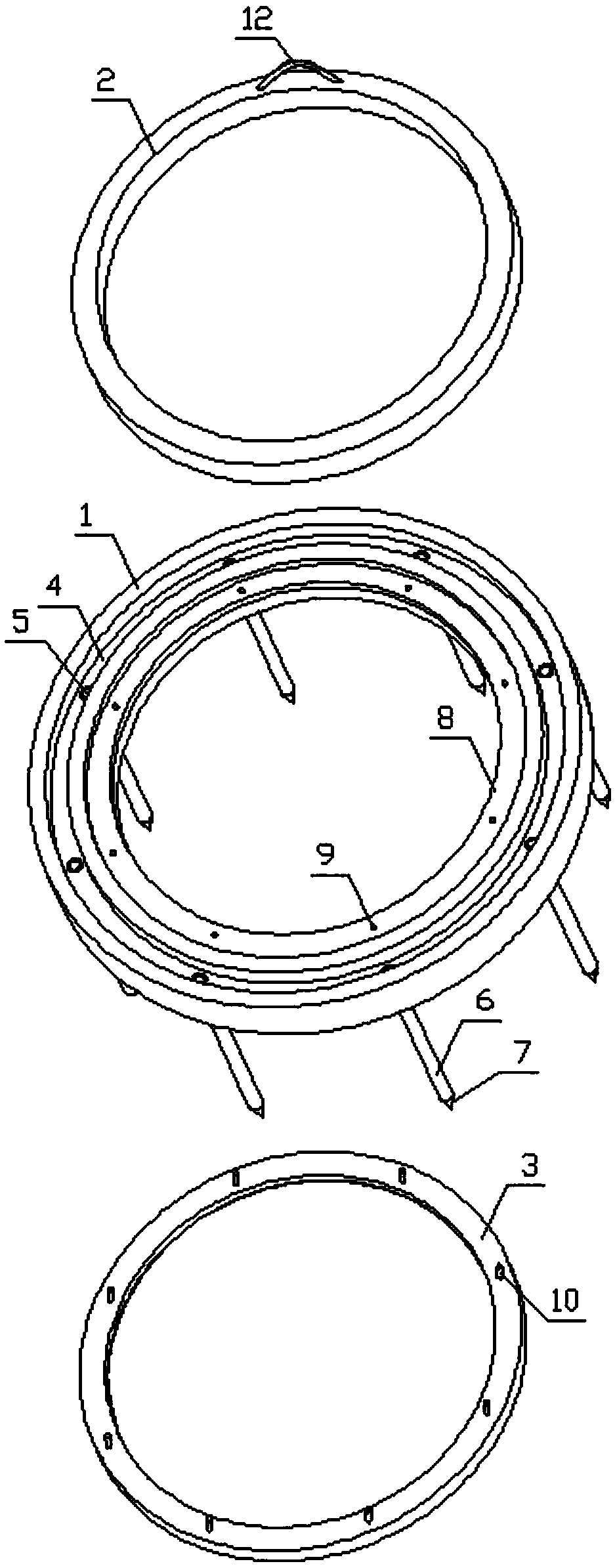 Independent mulching film device for blueberry planting