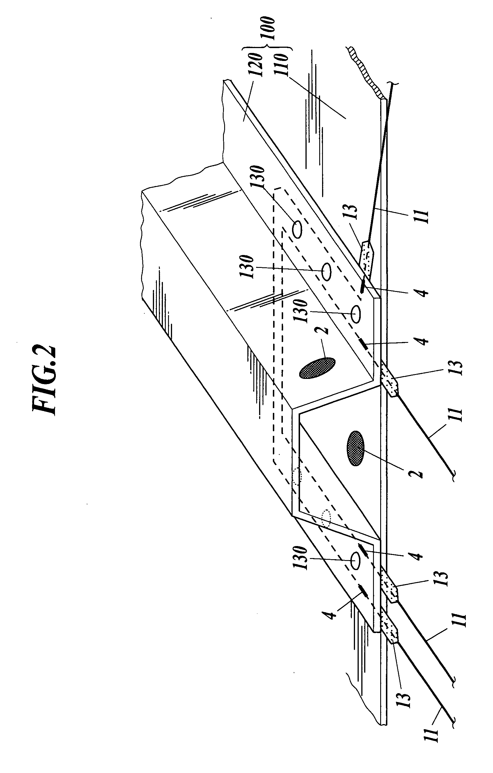 Modular sensor for damage detection, manufacturing method, and structural composite material