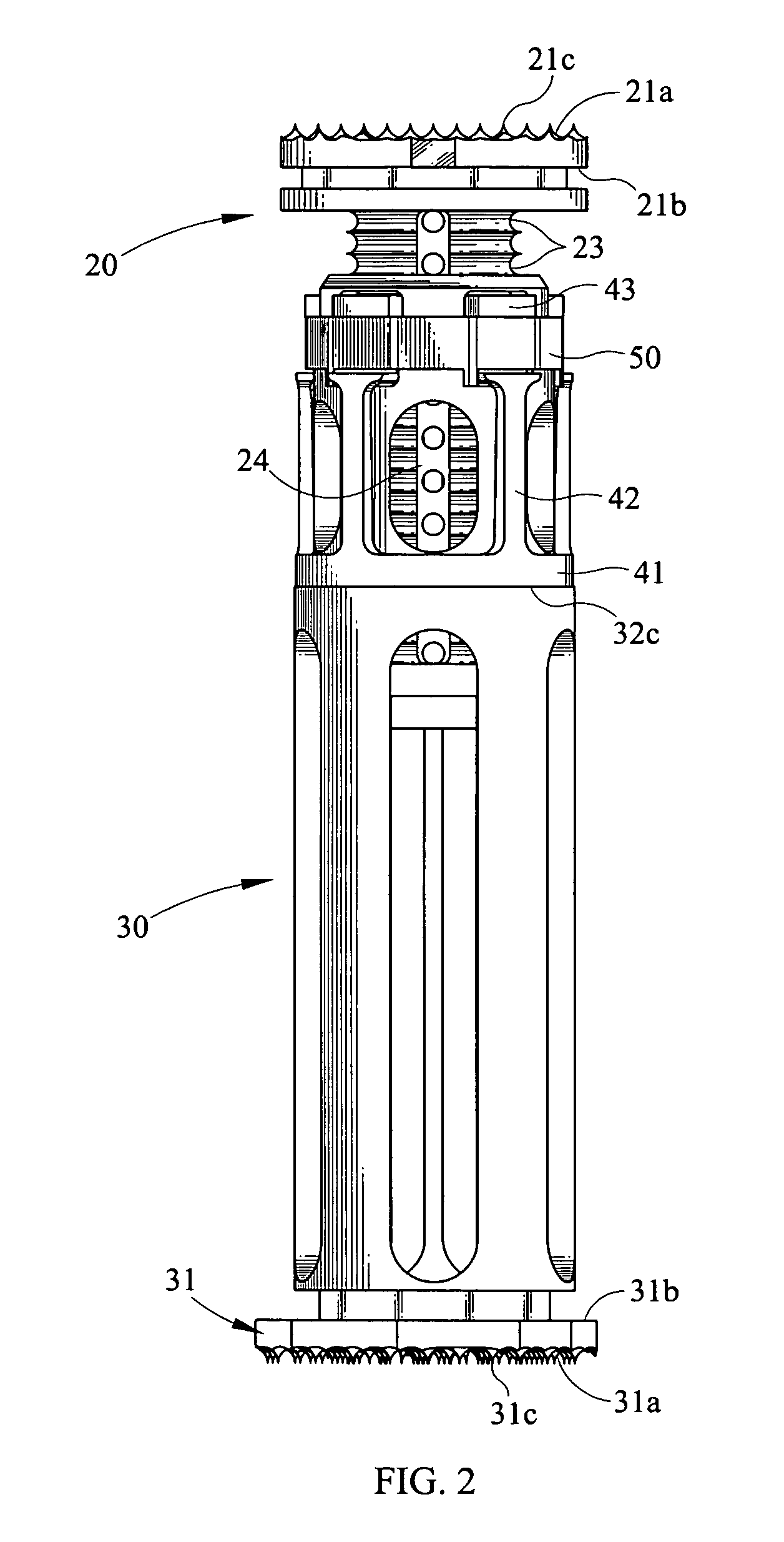 Adjustable corpectomy apparatus