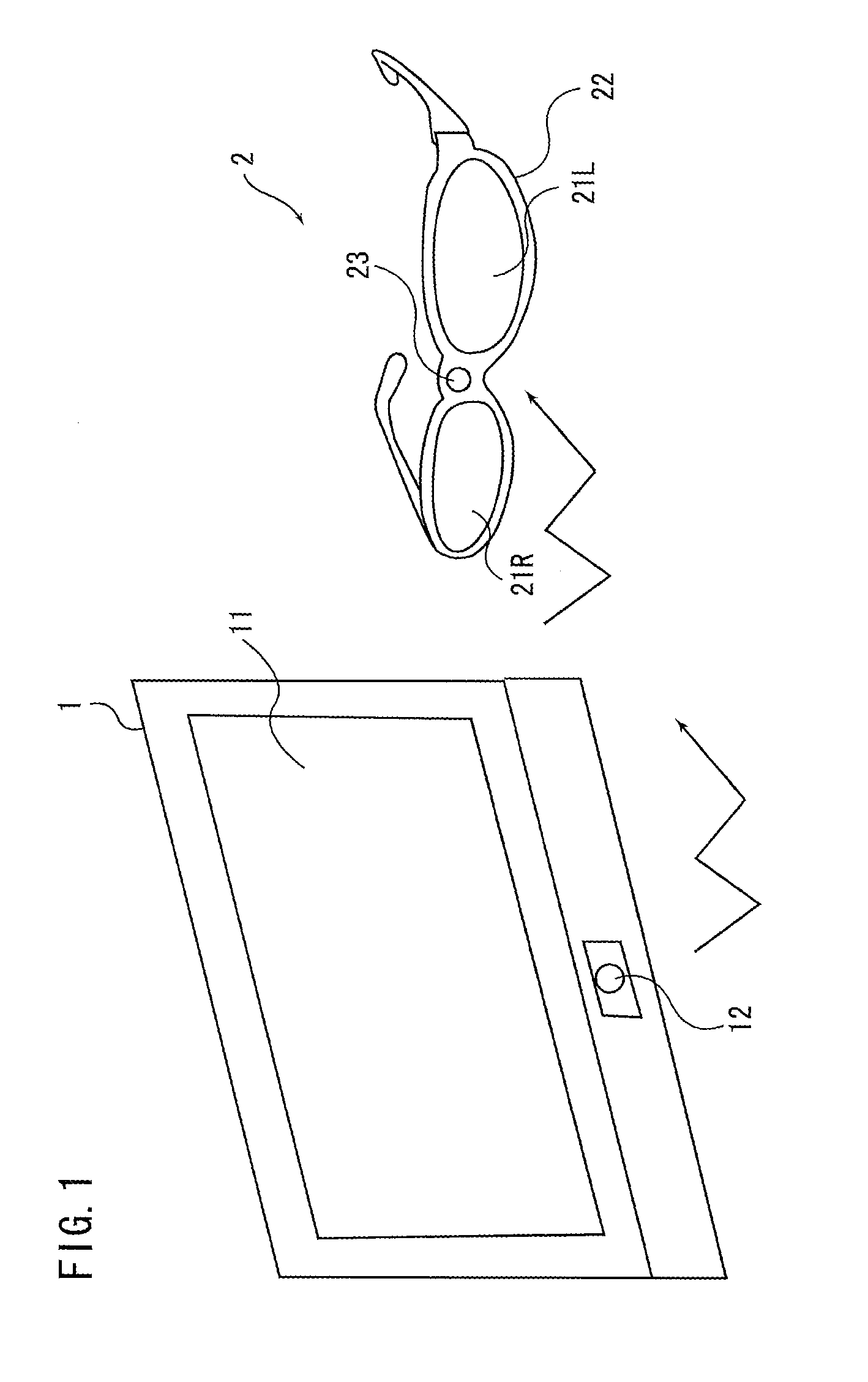 Image display device and stereo image display system