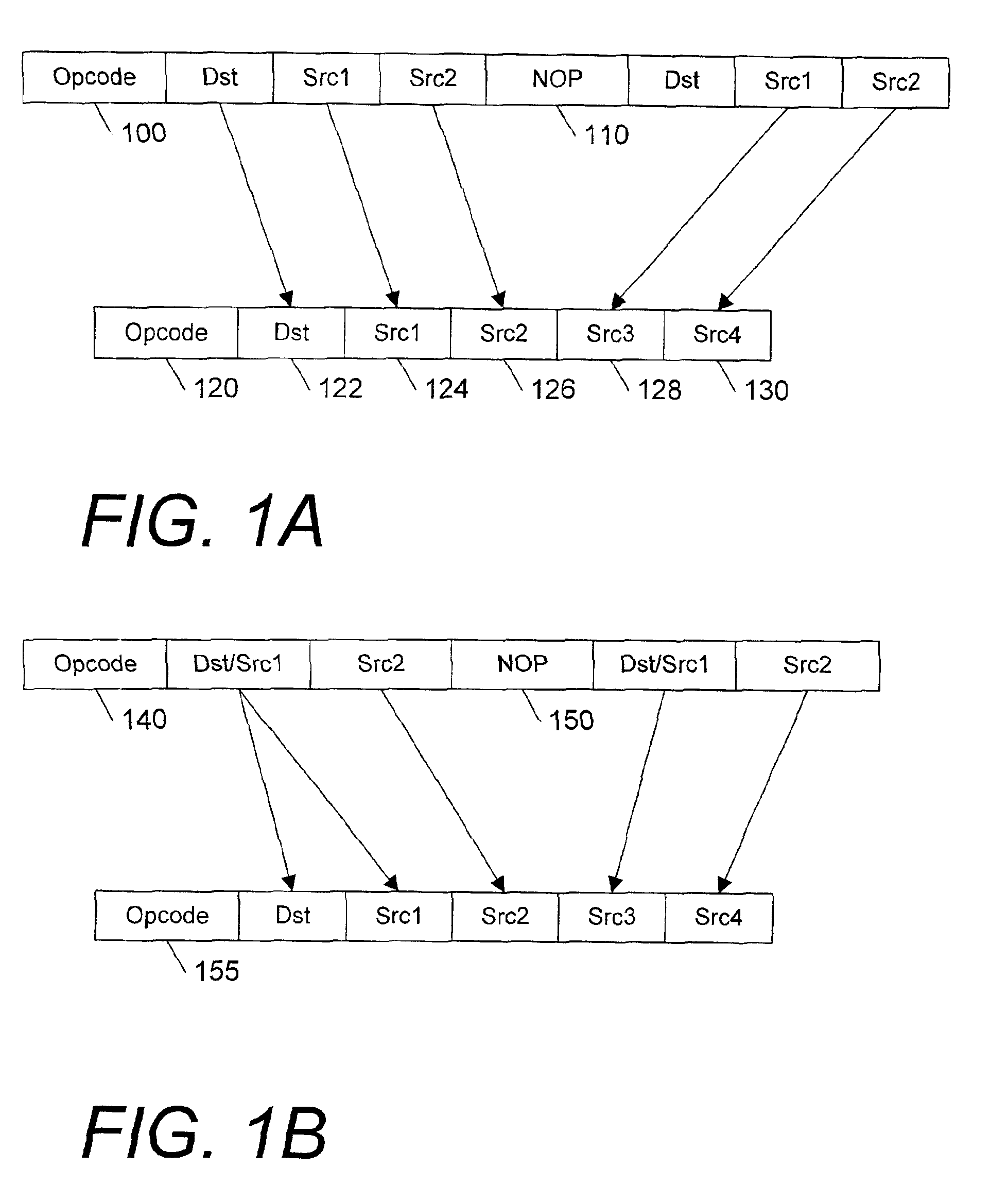 Instruction set extension using operand bearing NOP instructions