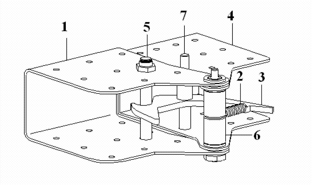 Fast unfolding and locking mechanism for foldable working ladder