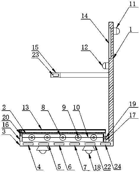 An intelligent running device with a massage mechanism and its working method