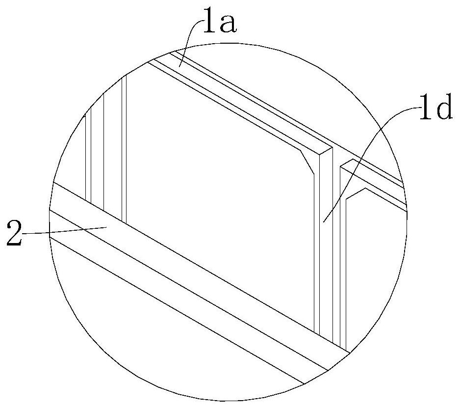 Underground municipal administration comprehensive pipe rack trapezoid-shaped bellmouth structure and construction method thereof