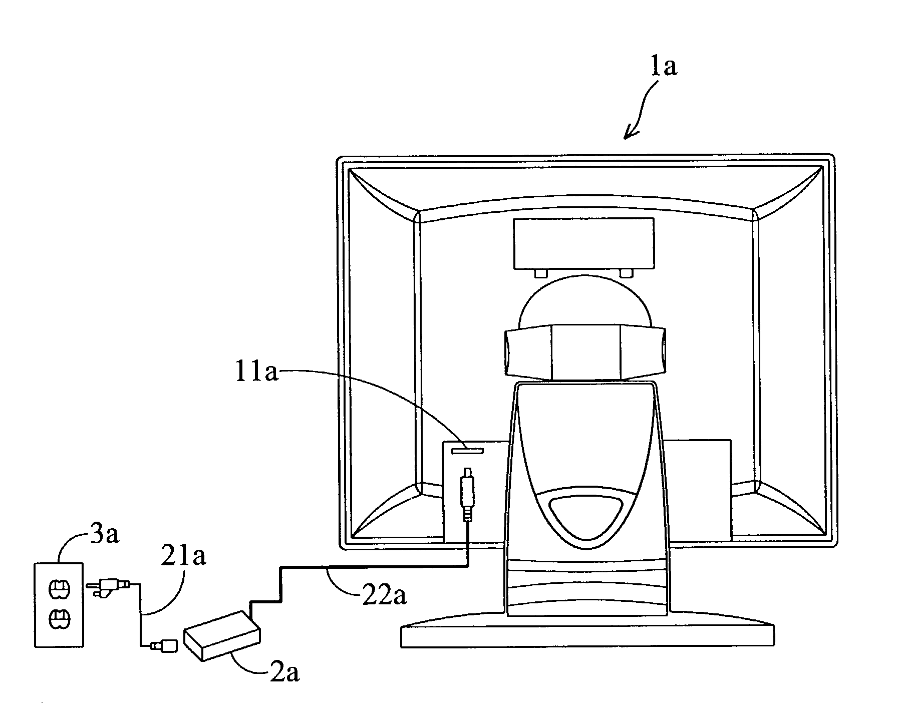 LCD with power conversion capability