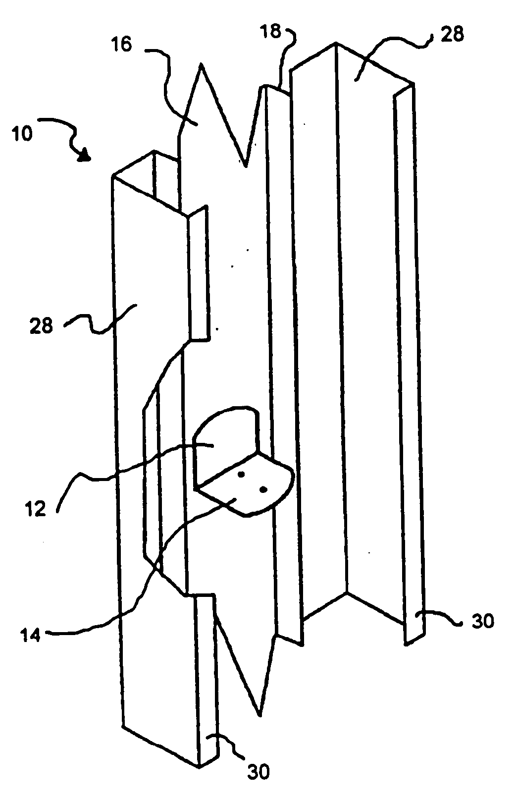 Metal framing member with off site manufactured locking tabs