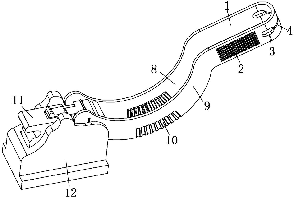 A special knife for cutting watermelon pulp with adjustable thickness and its removal device