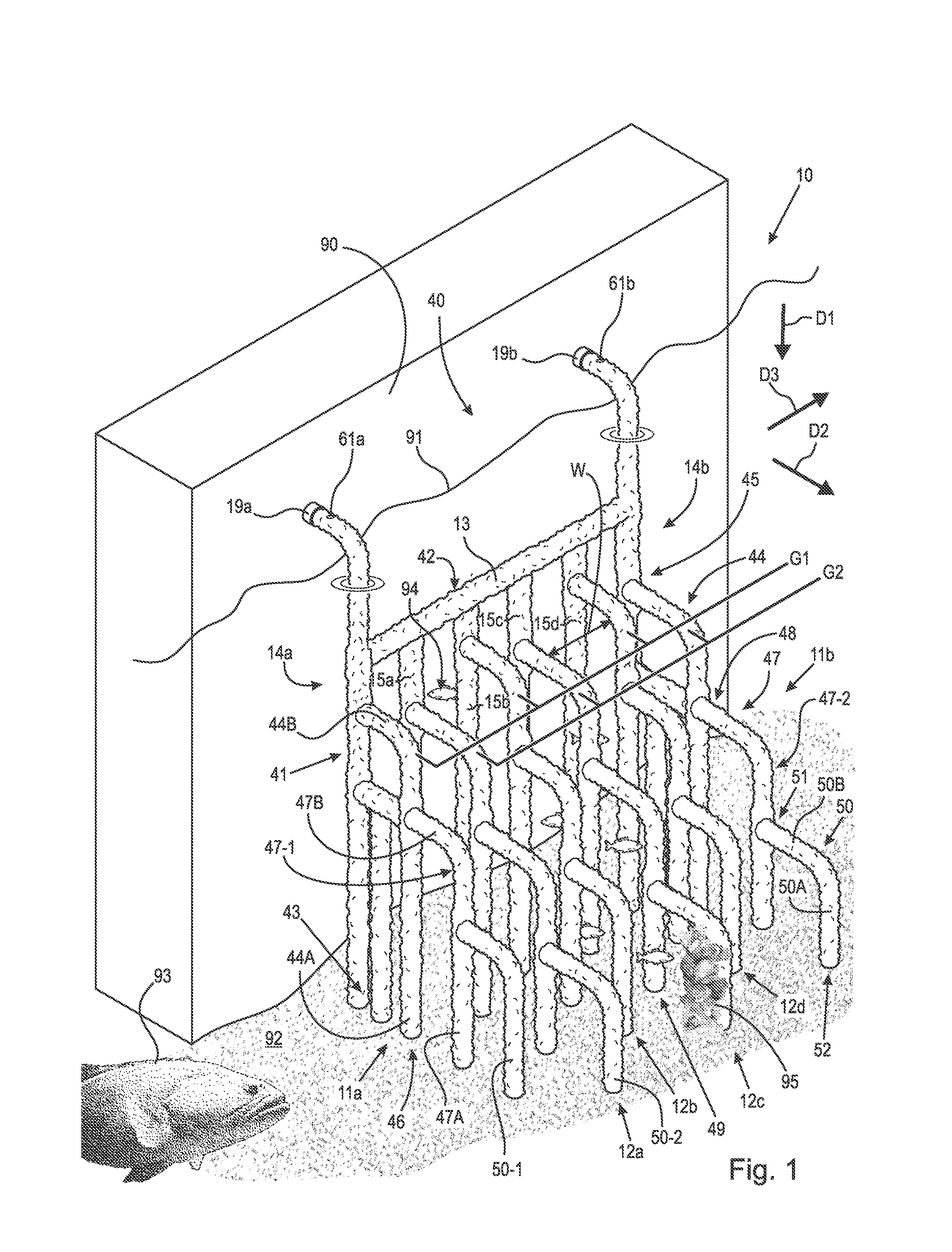 Artificial mangrove assembly