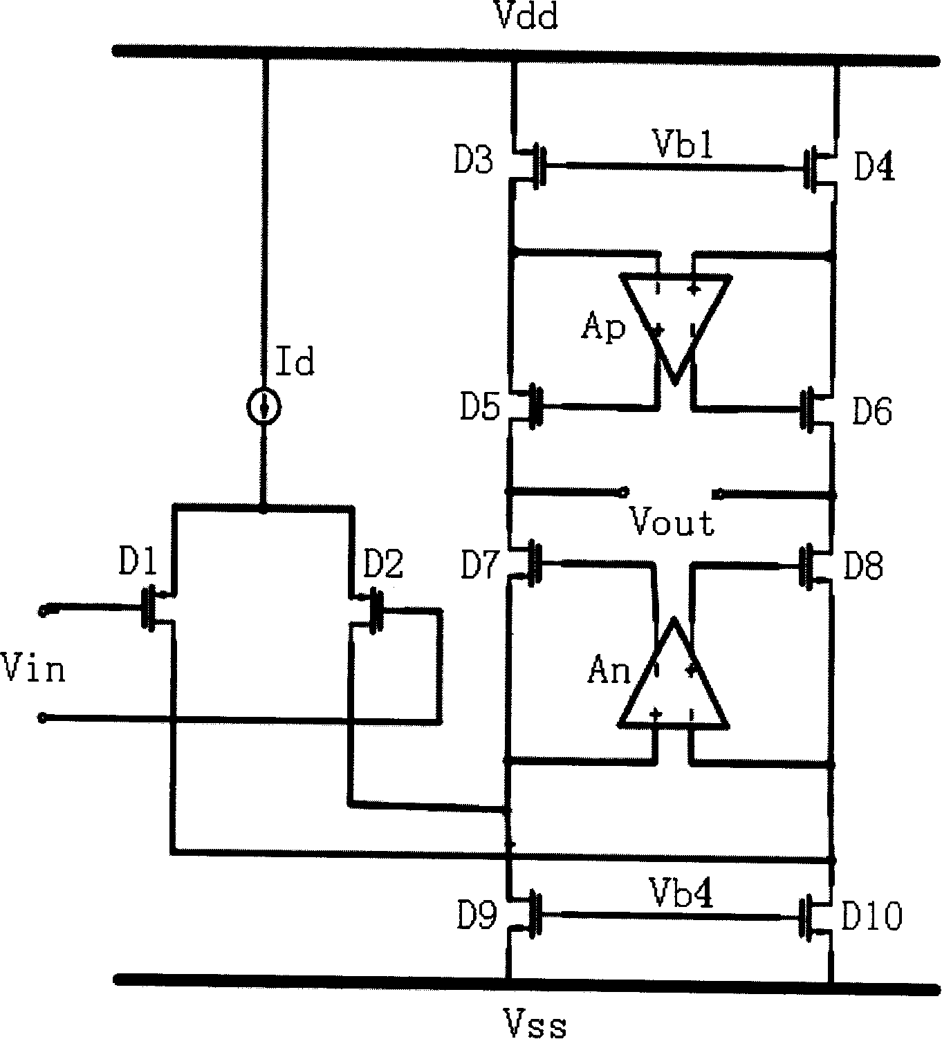 Gain bootstrap operational amplifier