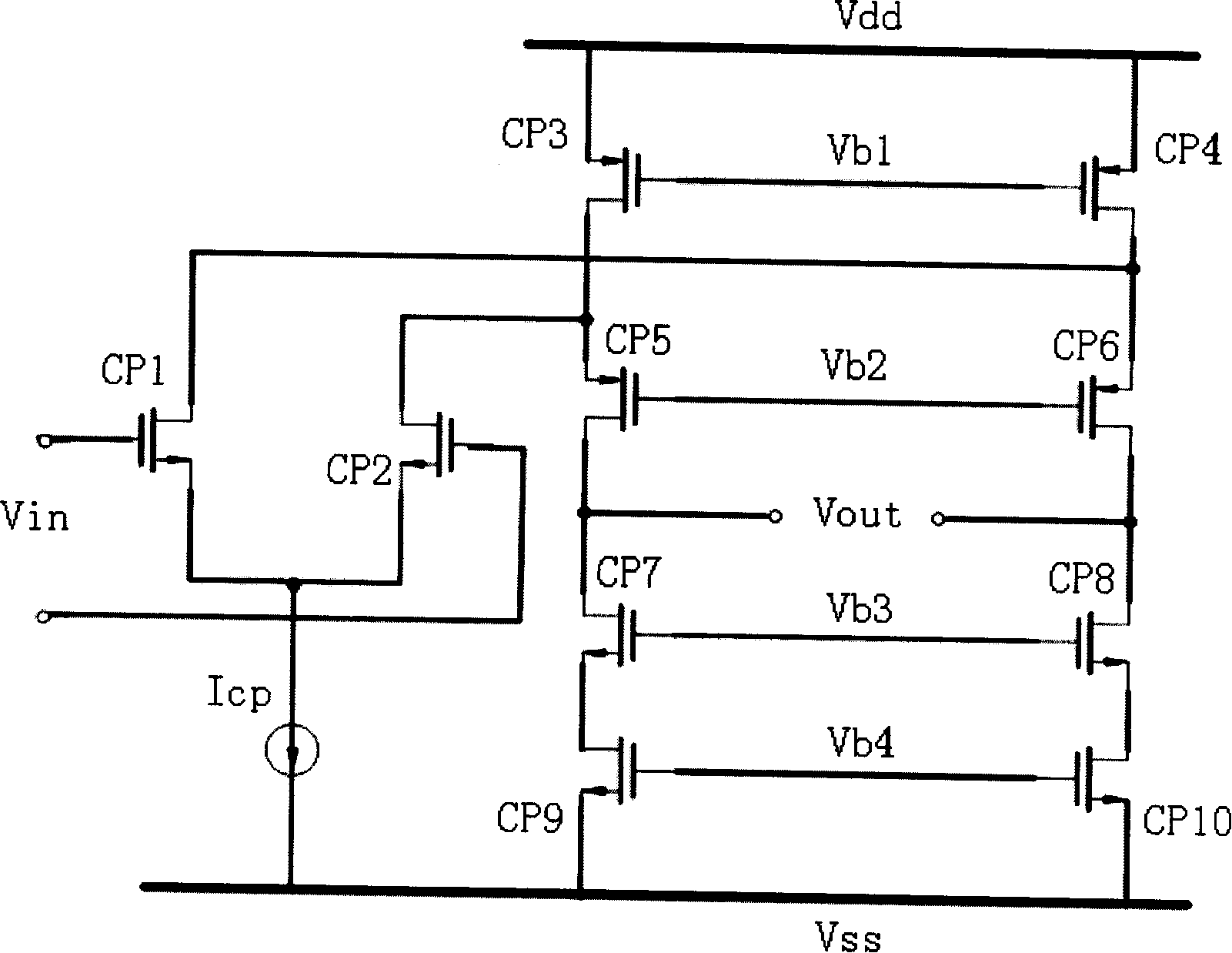 Gain bootstrap operational amplifier