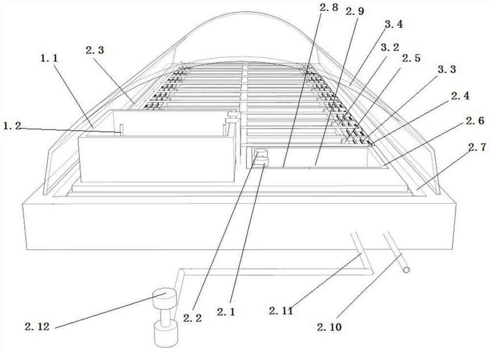 Constant temperature system suitable for freshwater shellfish fry cultivation