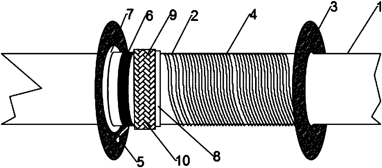 Steel wire rope rolling-up device of bridge type crane