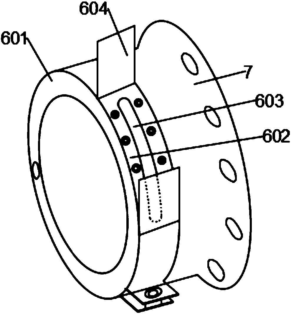 Steel wire rope rolling-up device of bridge type crane