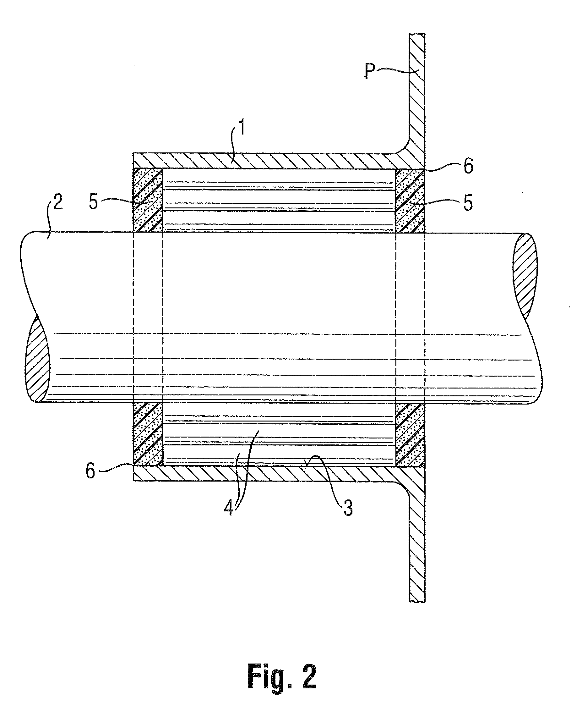 System and method for sealing in a conduit a space between an inner wall of the conduit and at least one pipe or cable extending through the conduit