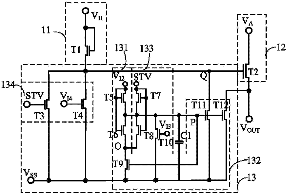 Display device and gate drive circuit and gate drive unit circuit thereof