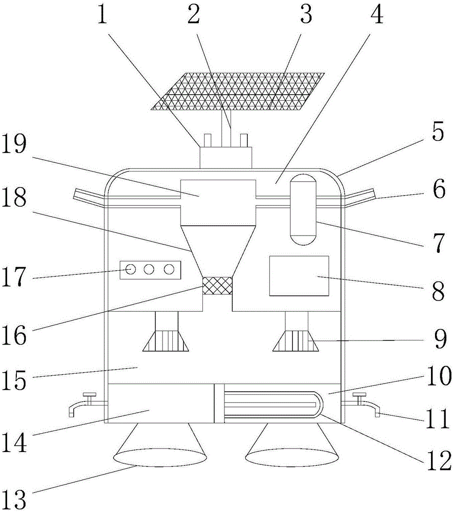 Vehicle-mounted solar water production machine