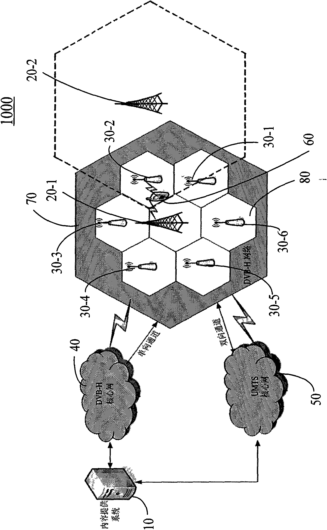 Hybrid network system and switching method based on same