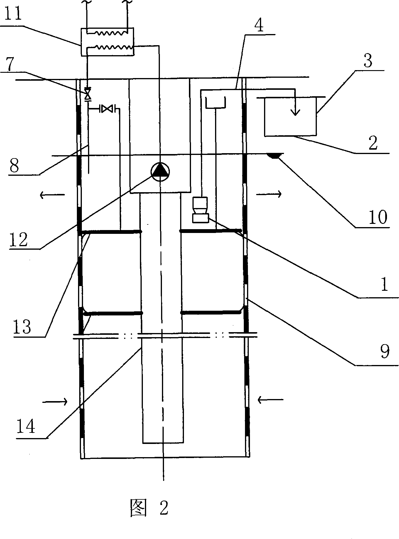 Jam-proof automatic filth-discharging recharging device