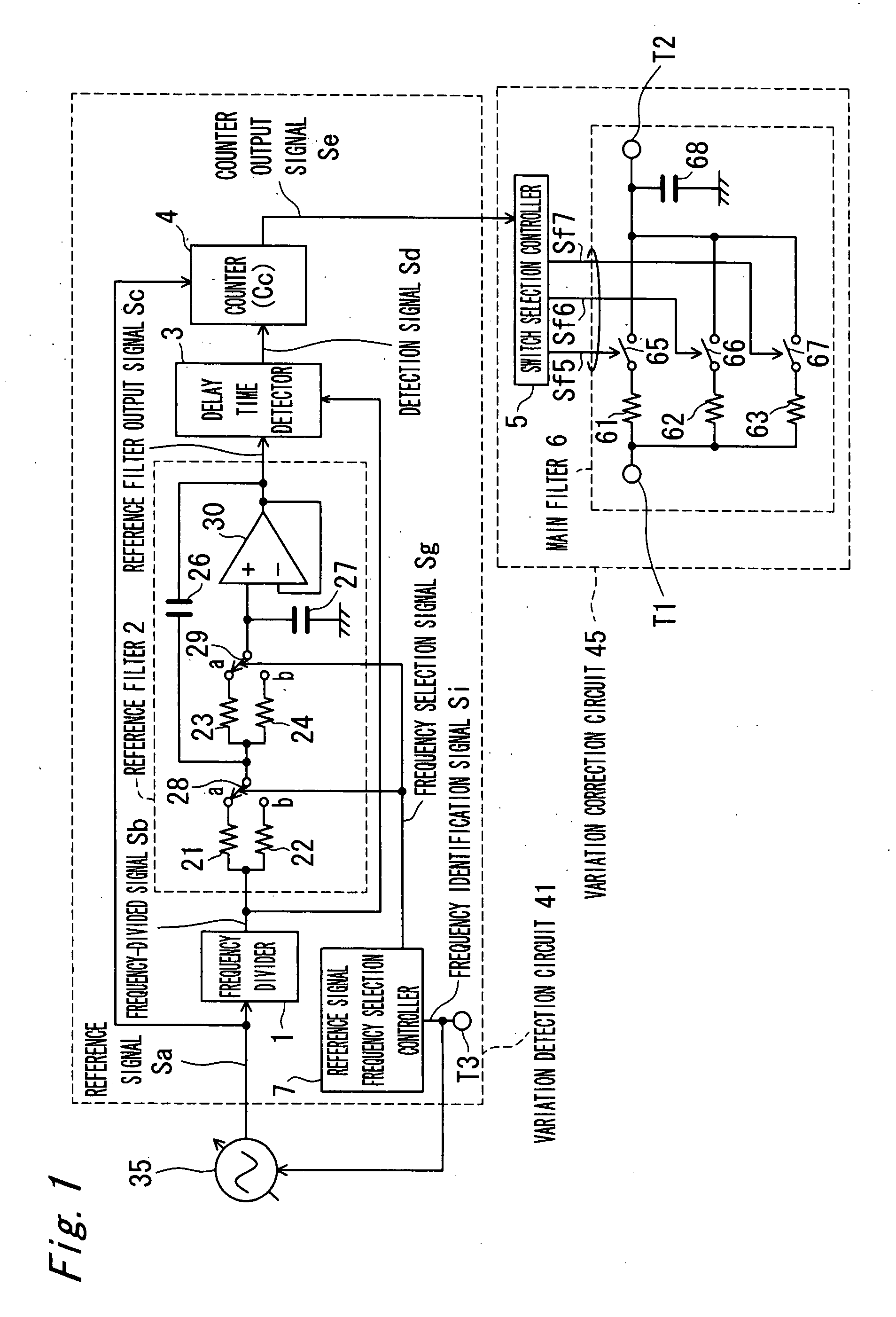 Filtering apparatus for correcting variation of CR-product