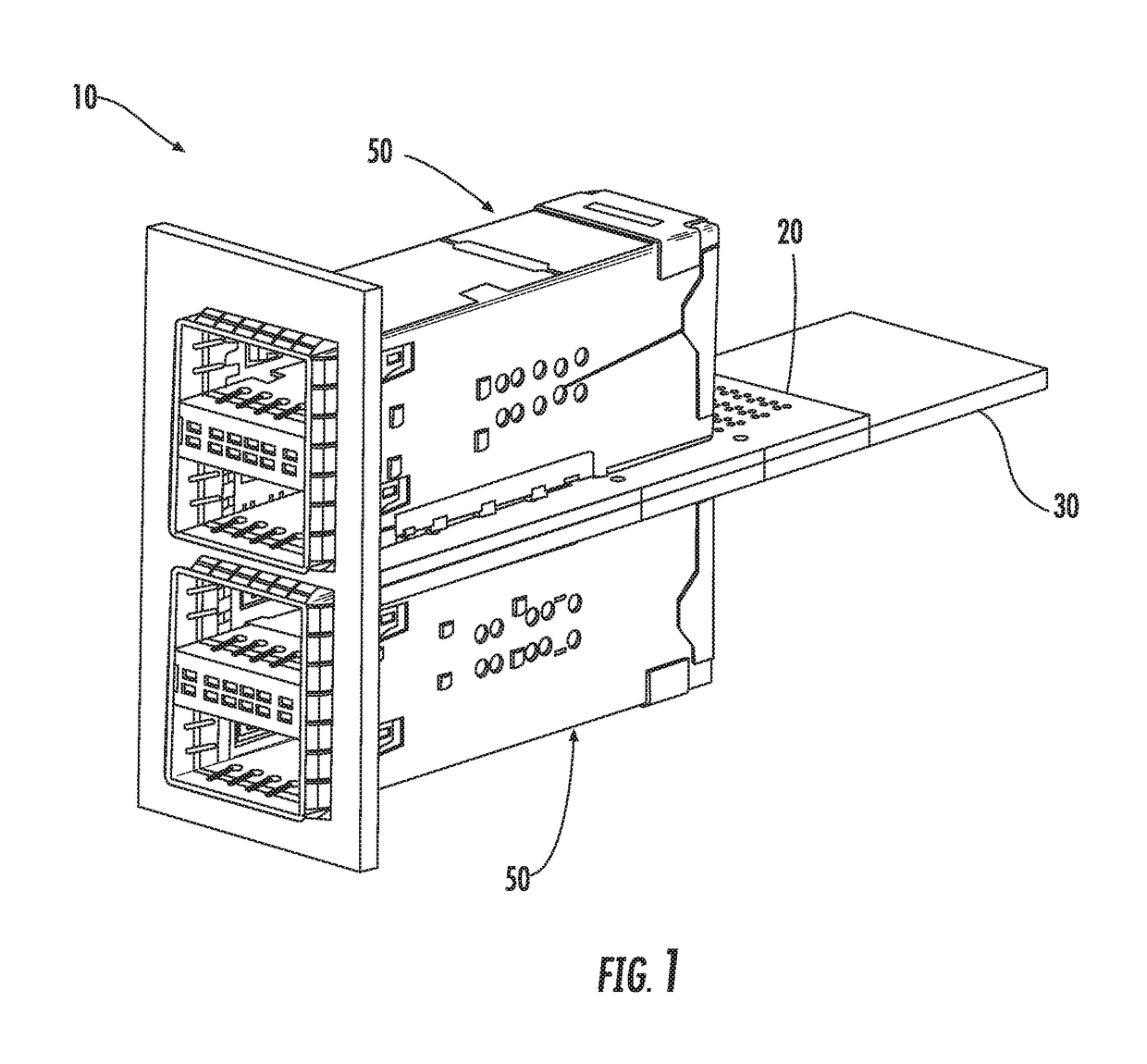 Connector system with adapter