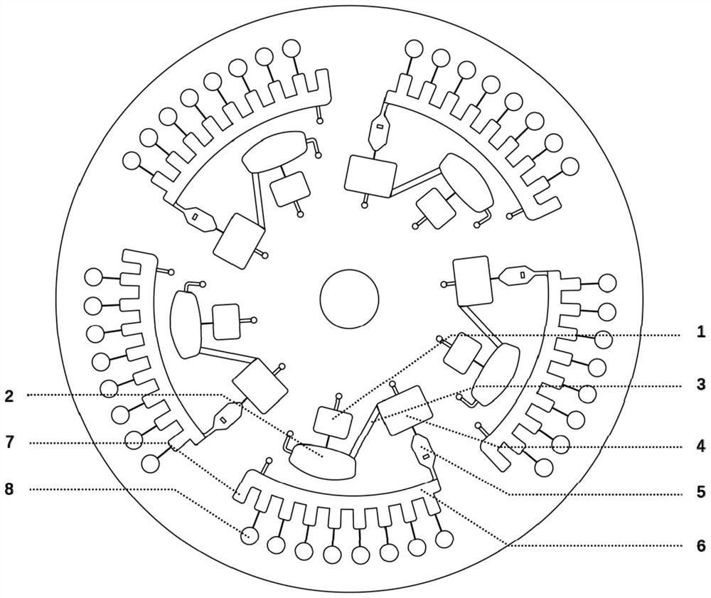 Micro-fluidic chip for nucleic acid extraction amplification detection