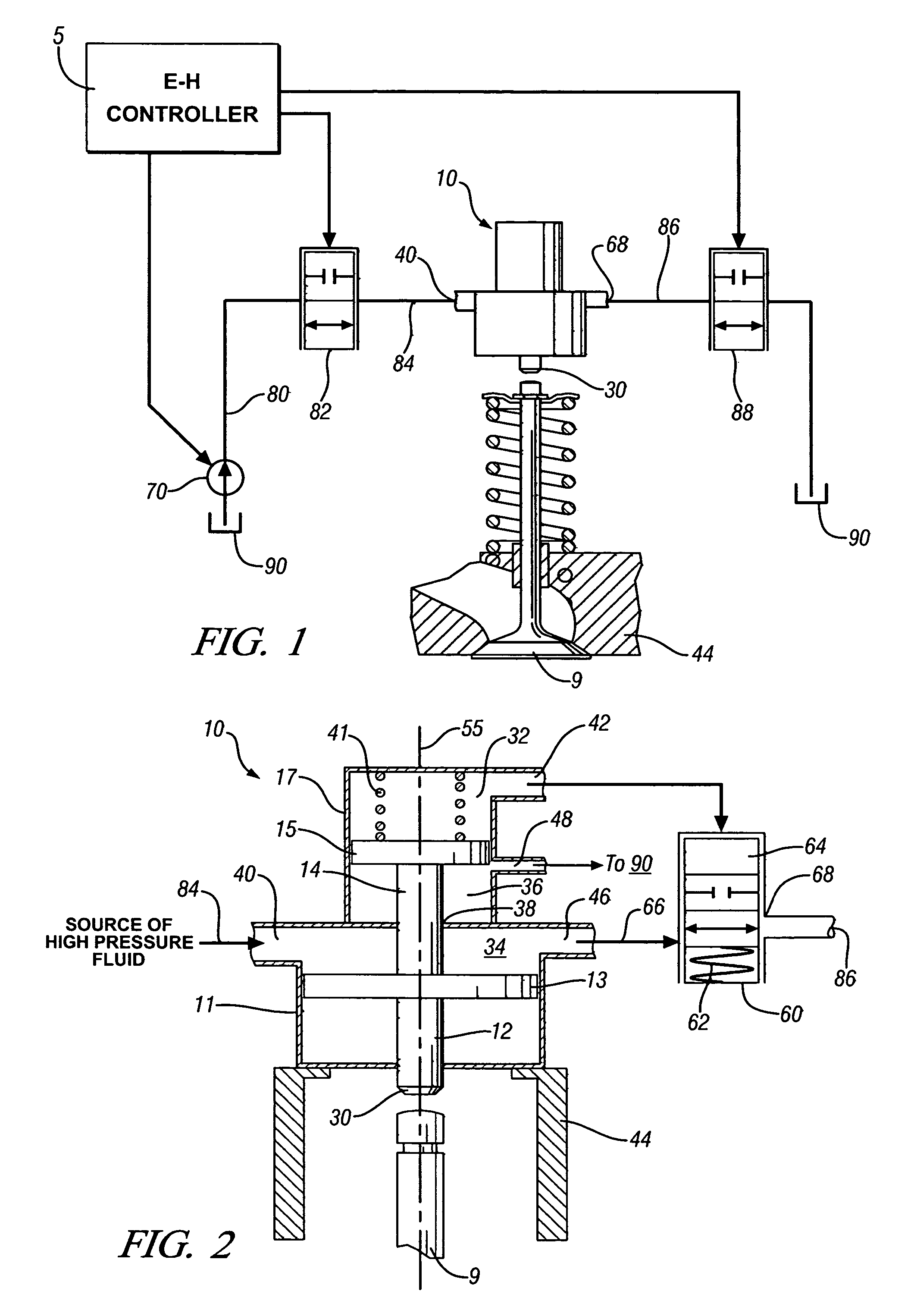 Electro-hydraulic engine valve actuation