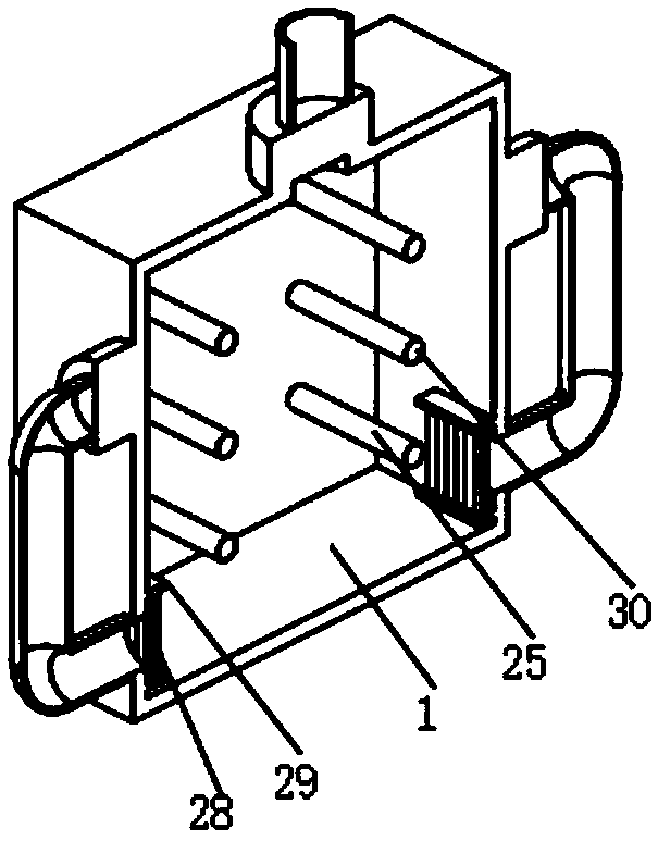 Damp-proof dustproof multi-layer storage device for electronic elements