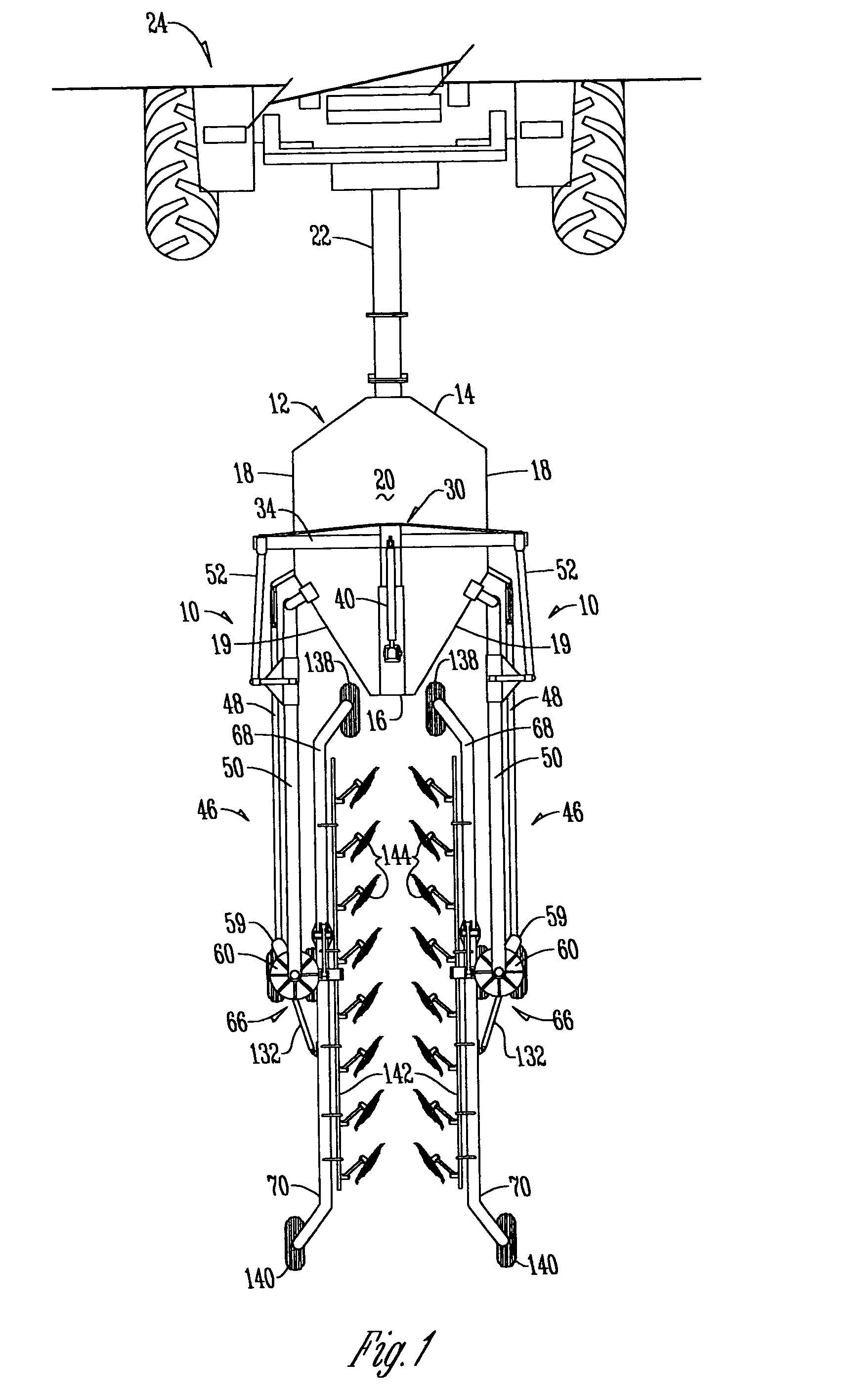 Foldable hay rake