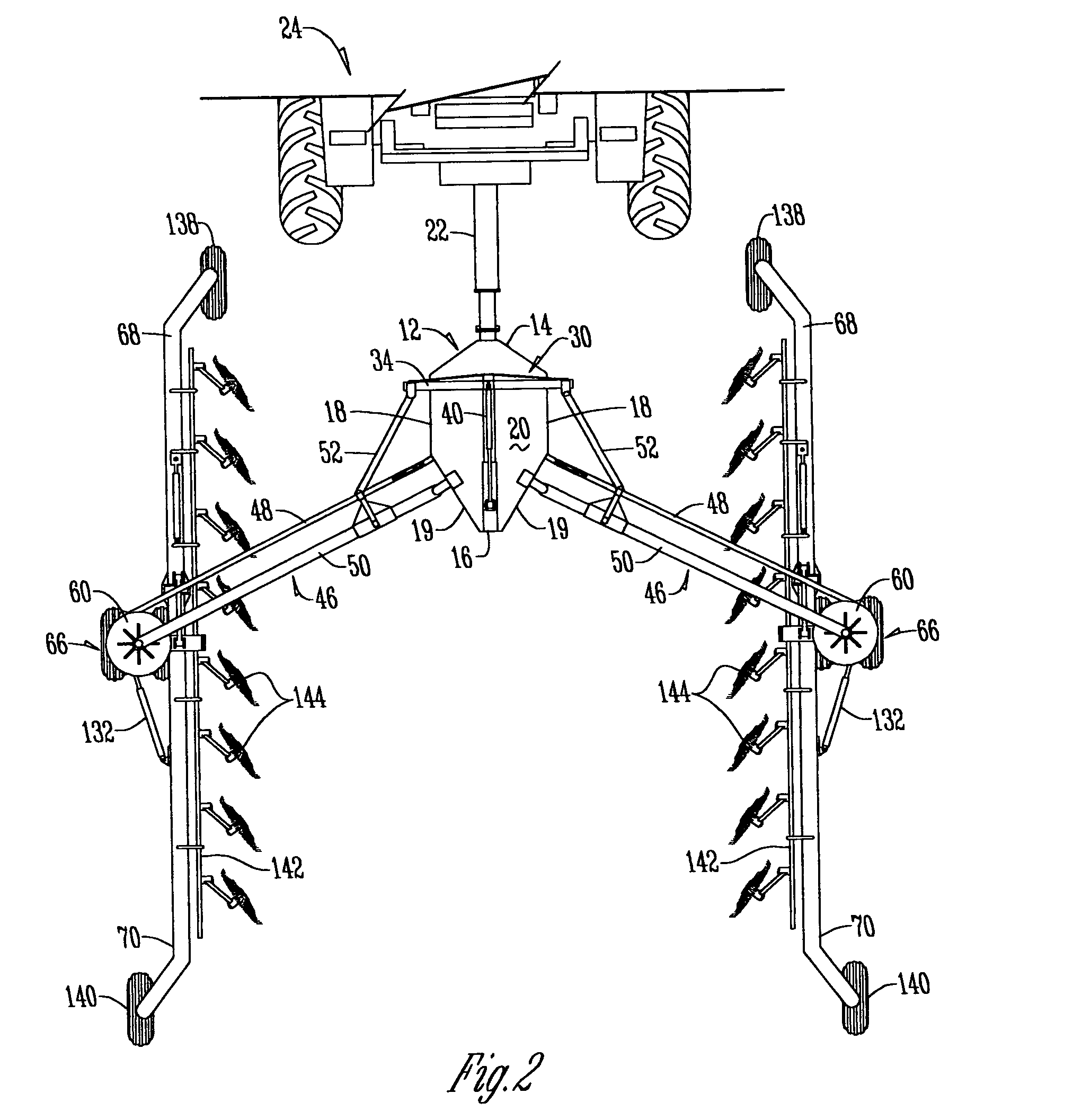 Foldable hay rake