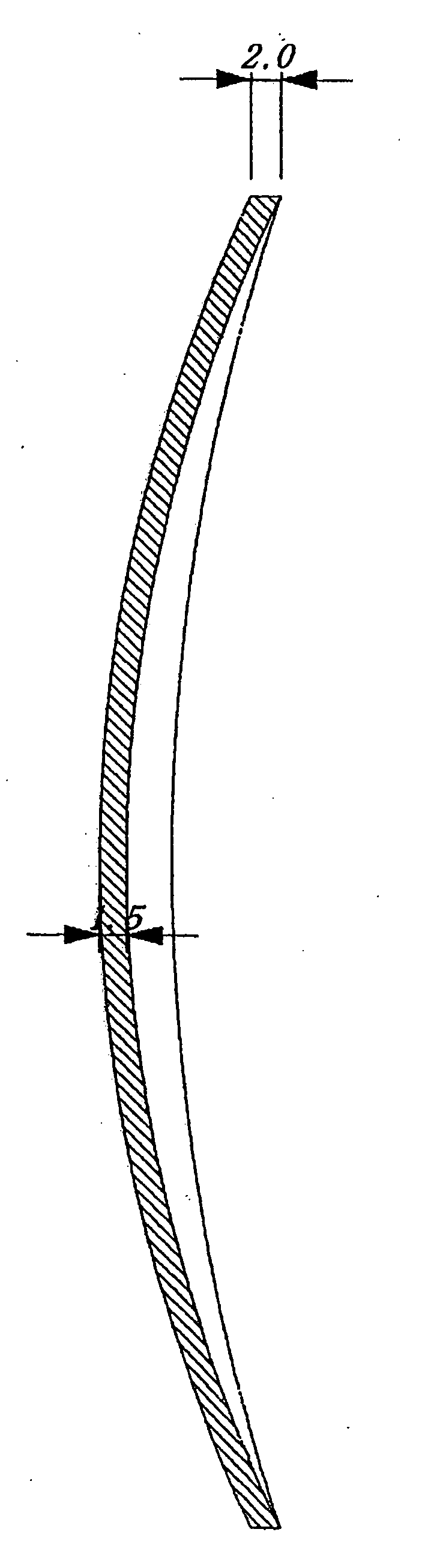 Tinted semi-finished lens having impact resistance and method for manufacturing the same