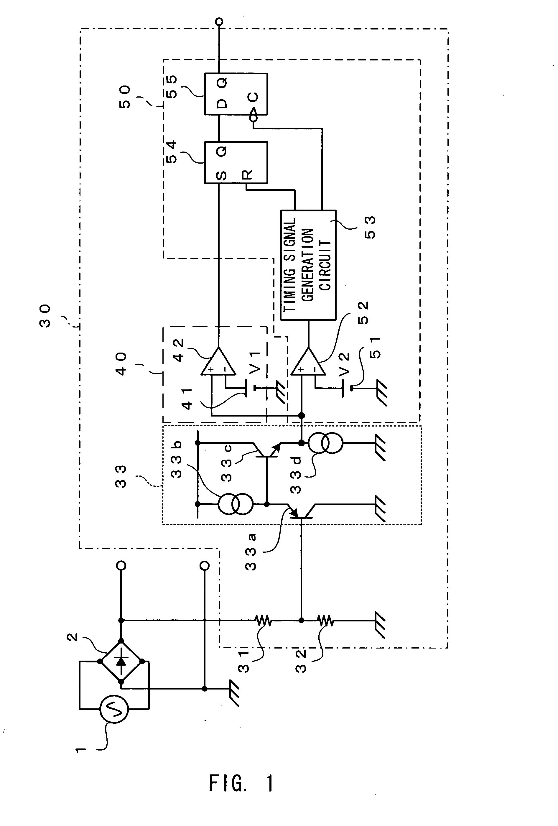 Ac signal level detection circuit