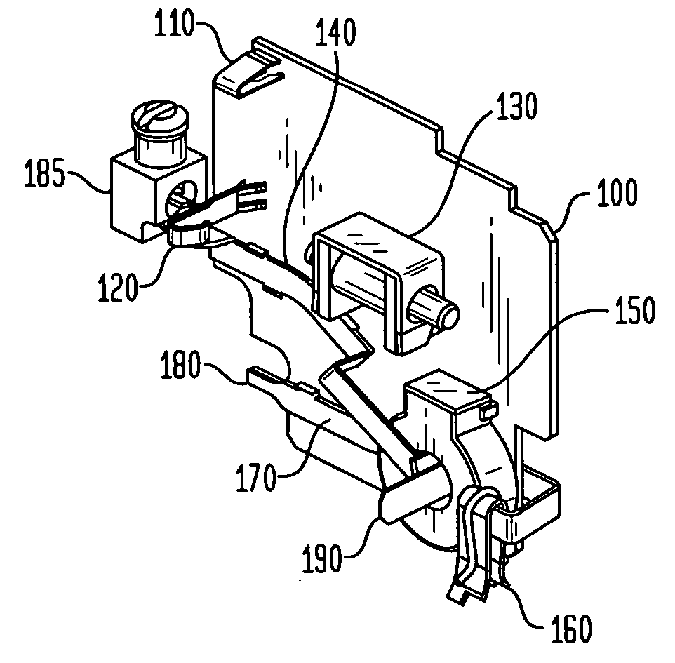 AFCI temperature compensated current sensor