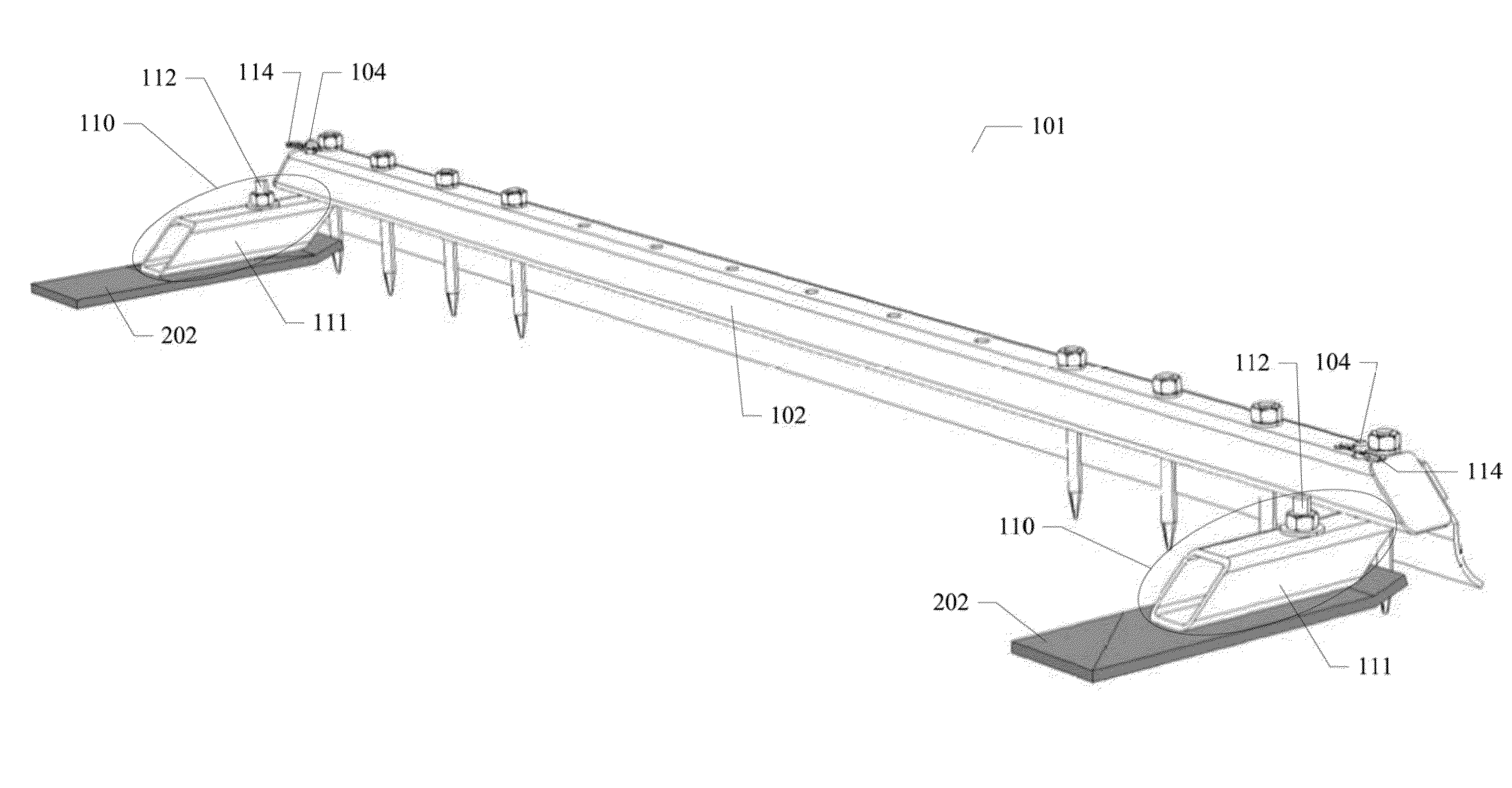 Ground groomer for a roping simulator