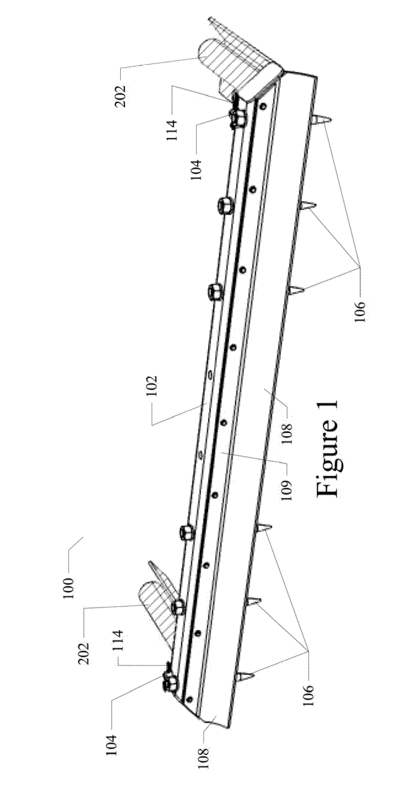 Ground groomer for a roping simulator