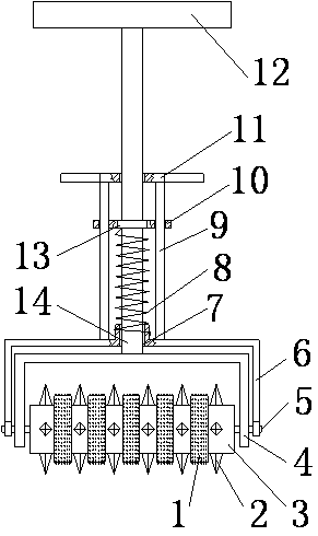 Catkin cleaning device for street environment protection