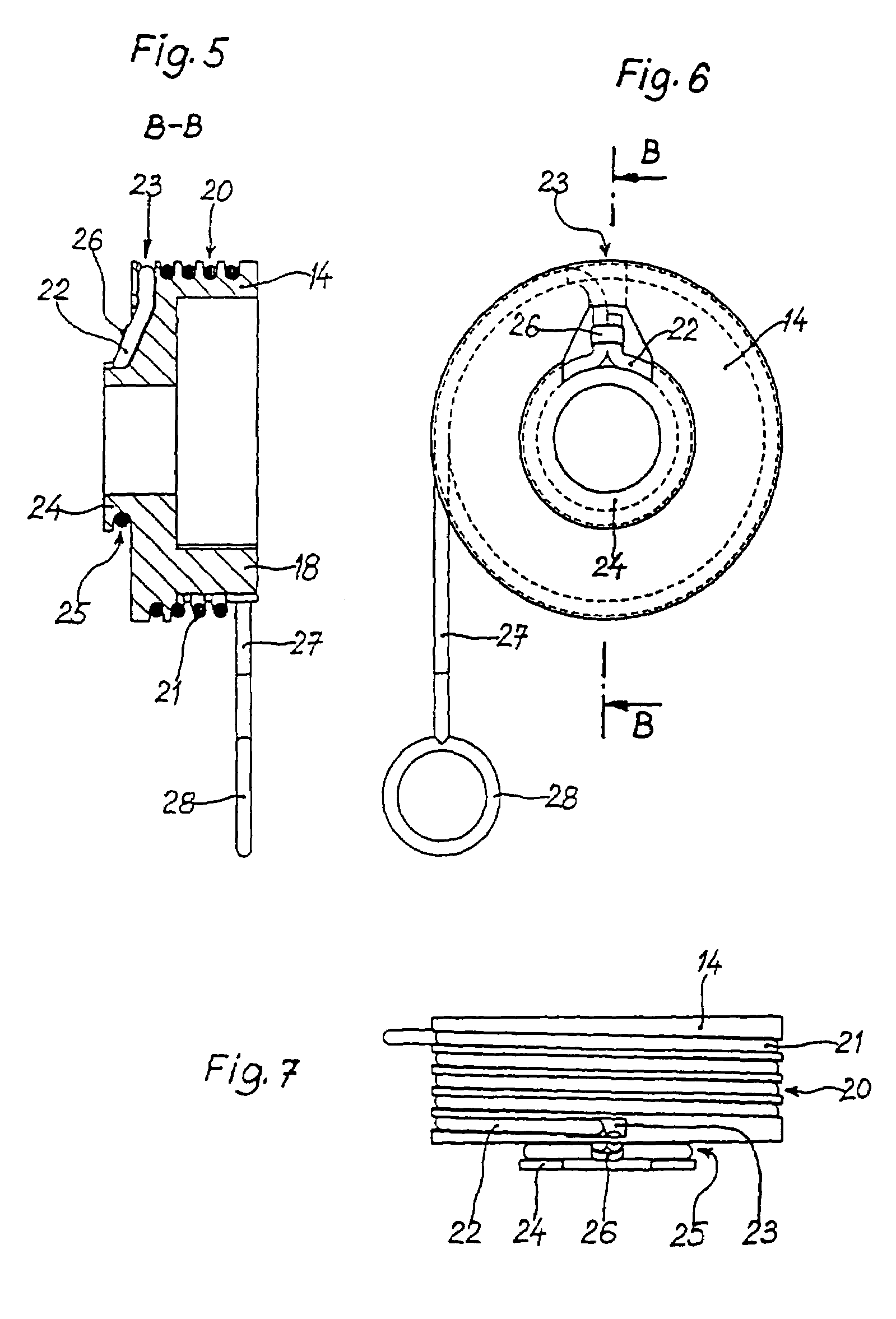 Device for winding and unwinding the lower part of fishing line