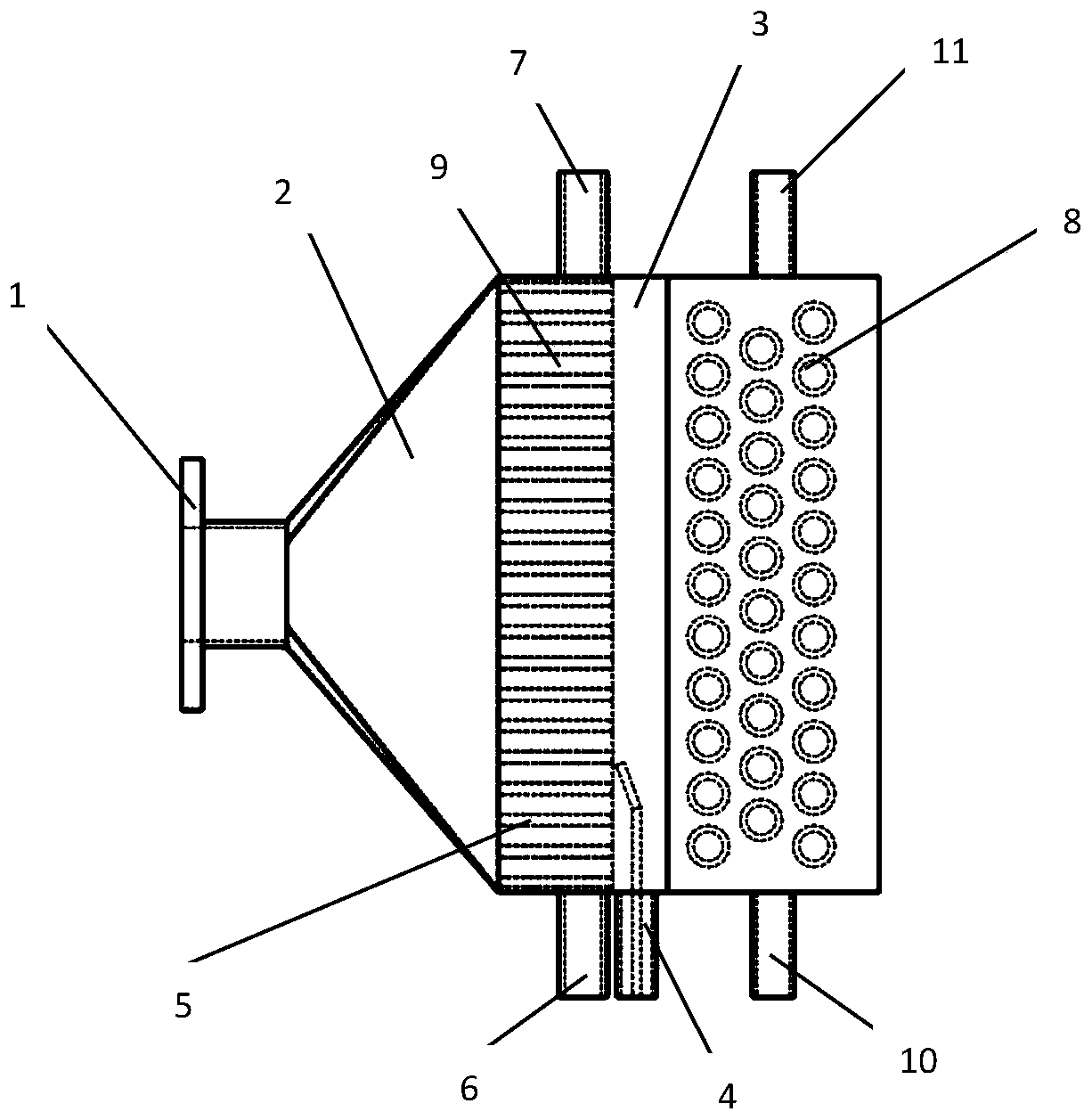 Low-nitrogen combustion device and method