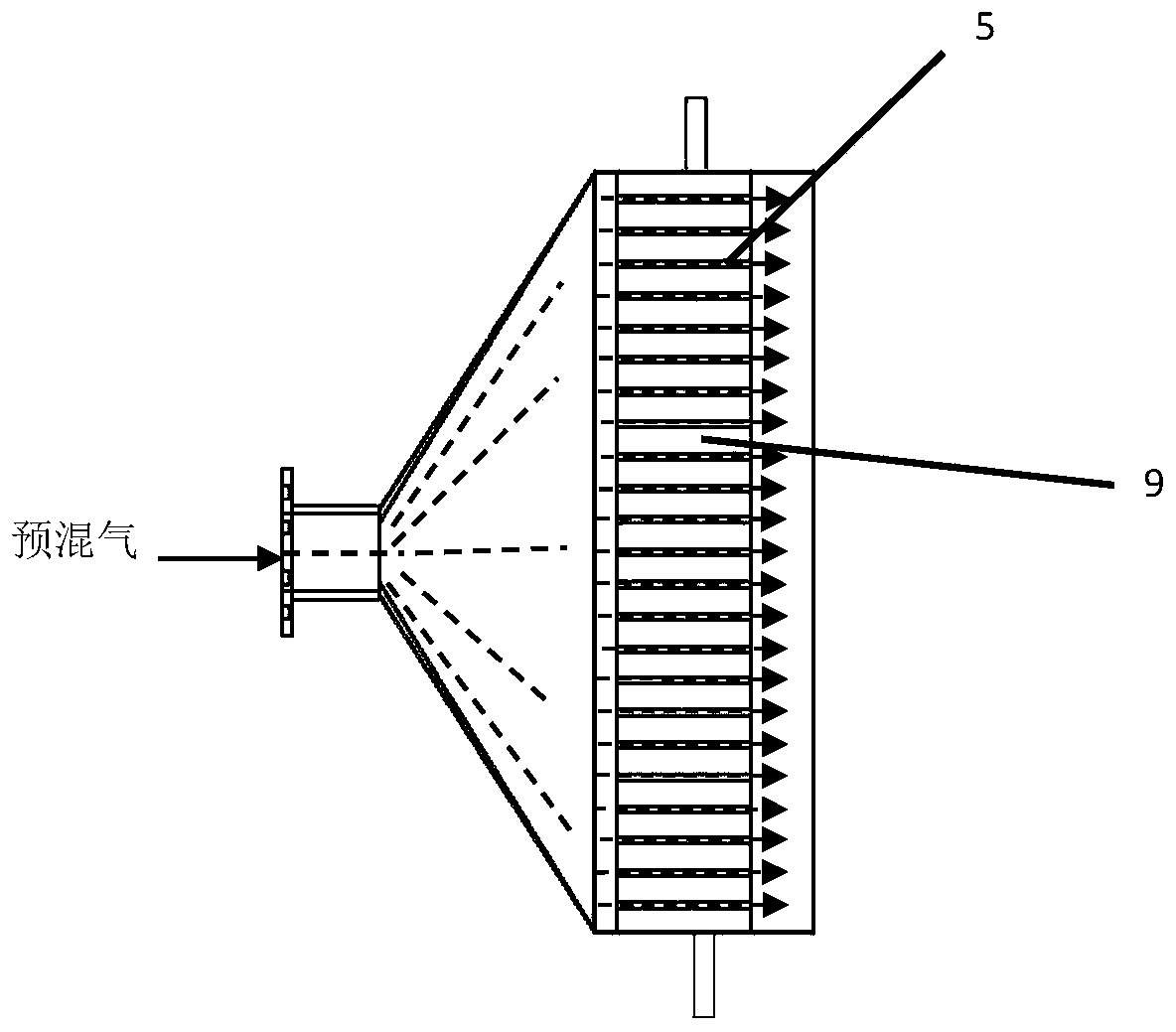 Low-nitrogen combustion device and method