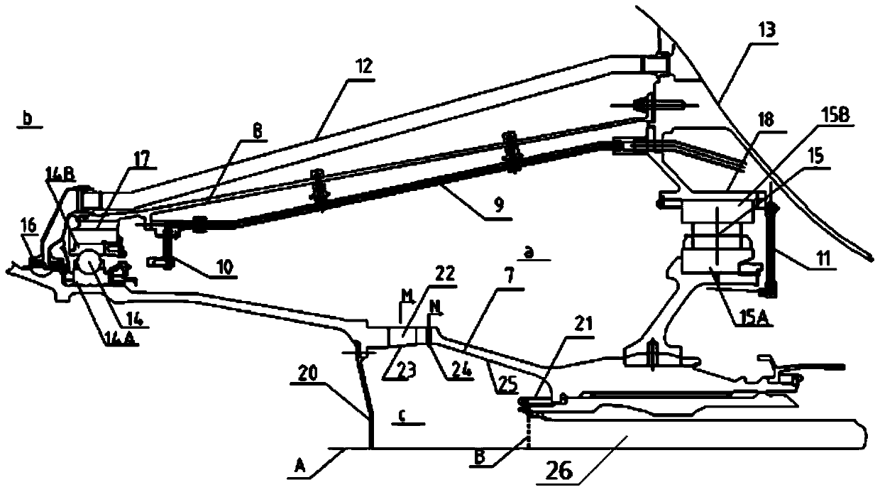 Oil and gas separation device and gas turbine engine